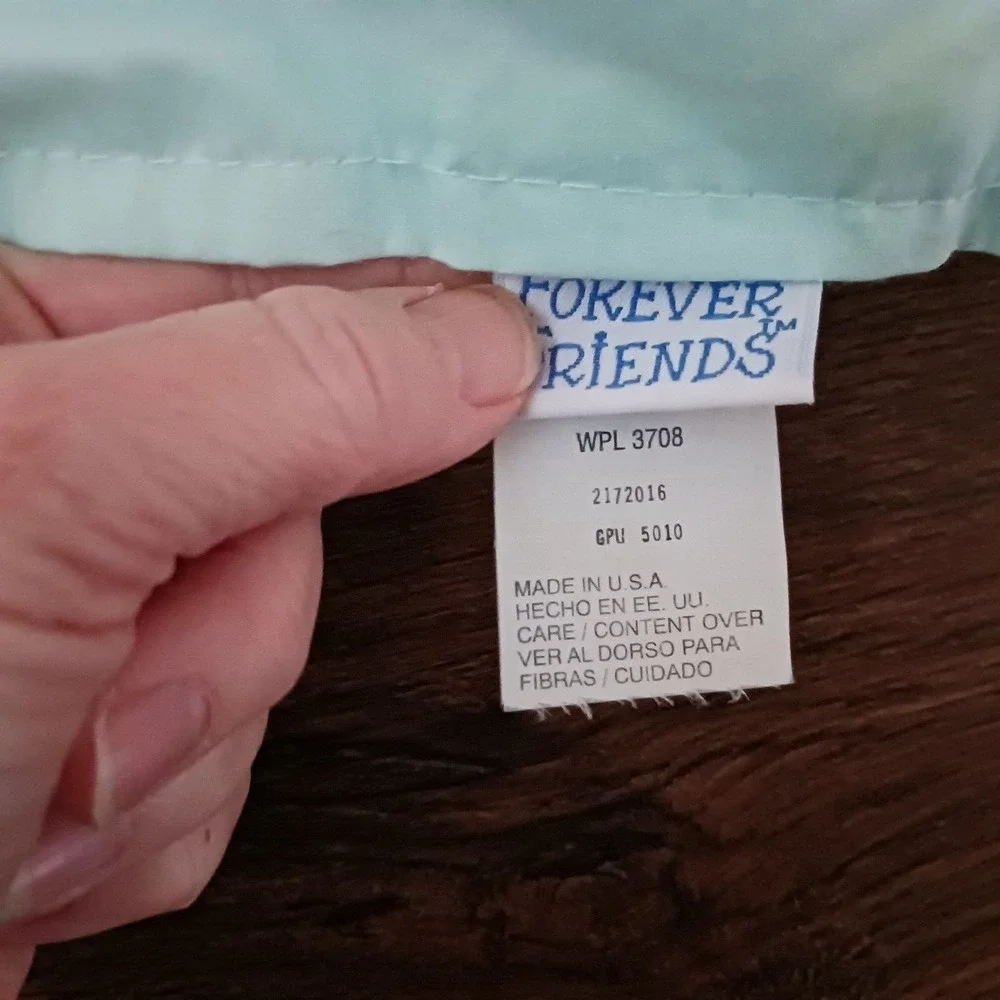 Vtg FOREVER FRIENDS Bears The Andrew Brownsword Collection Baby Blanket Quilt